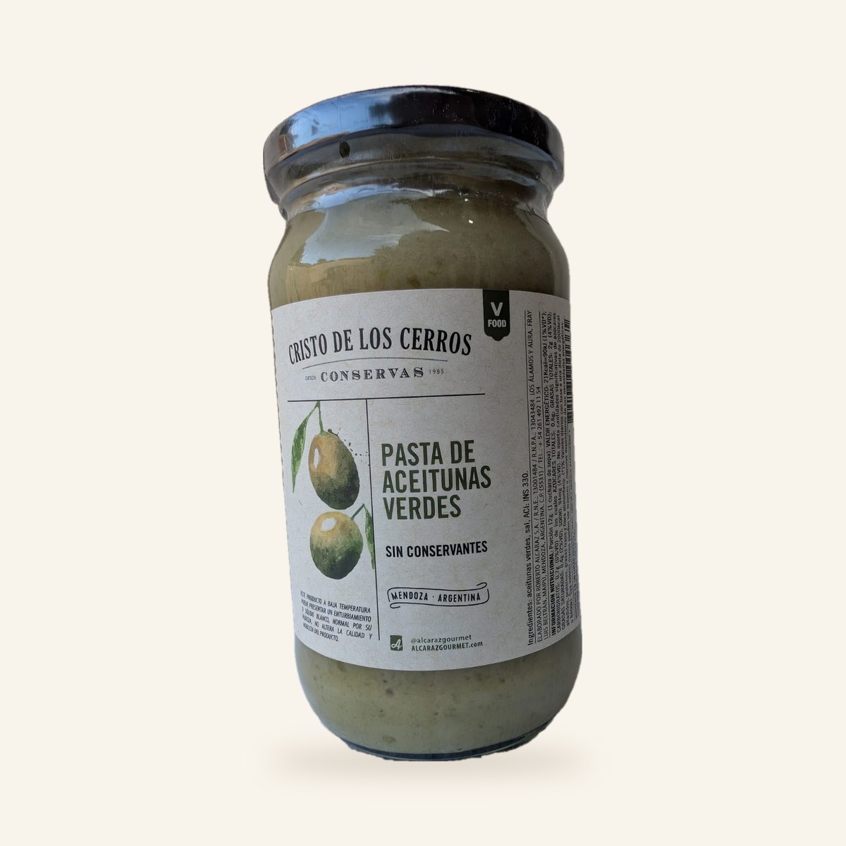 Pasta de aceitunas verdes Cristo de los Cerros