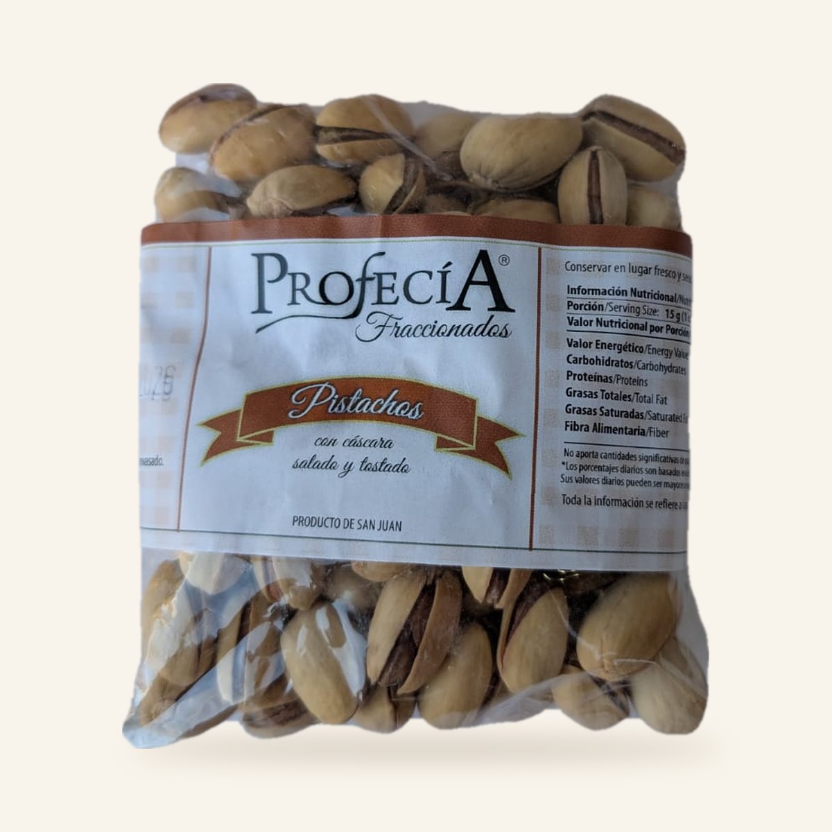 Pistachos con cáscara salados Profecía